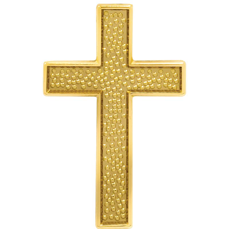 .5"Wx1"H CHENILLE PIN - CROSS