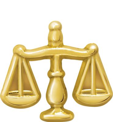 Justice Scale Pin