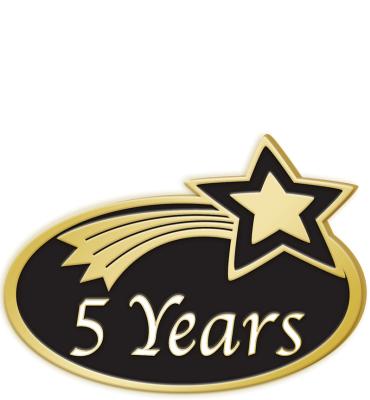 5 Year Pin