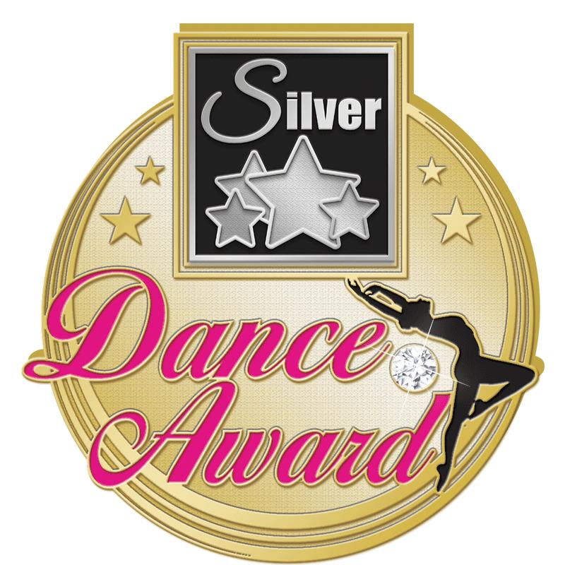 1.18"Wx1.25"H SILVER DANCE PIN