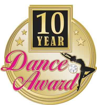 10 Year Dance Award Pin