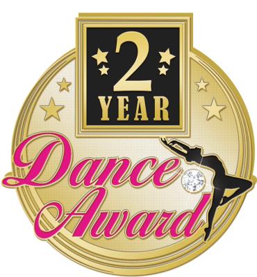 2 Year Dance Award Pin