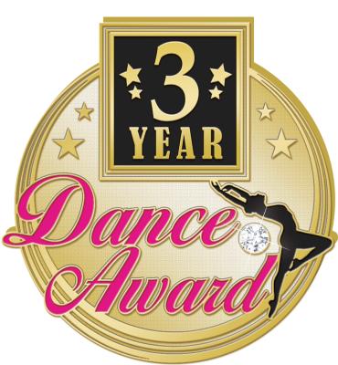 3 Year Dance Award Pin