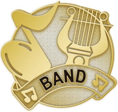 Band Award Pin  Custom Band Pins for Recognition & Awards