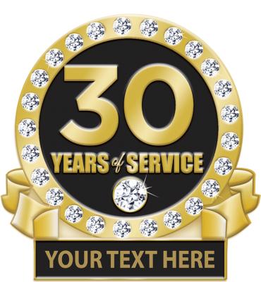 30 Year Engravable Pin