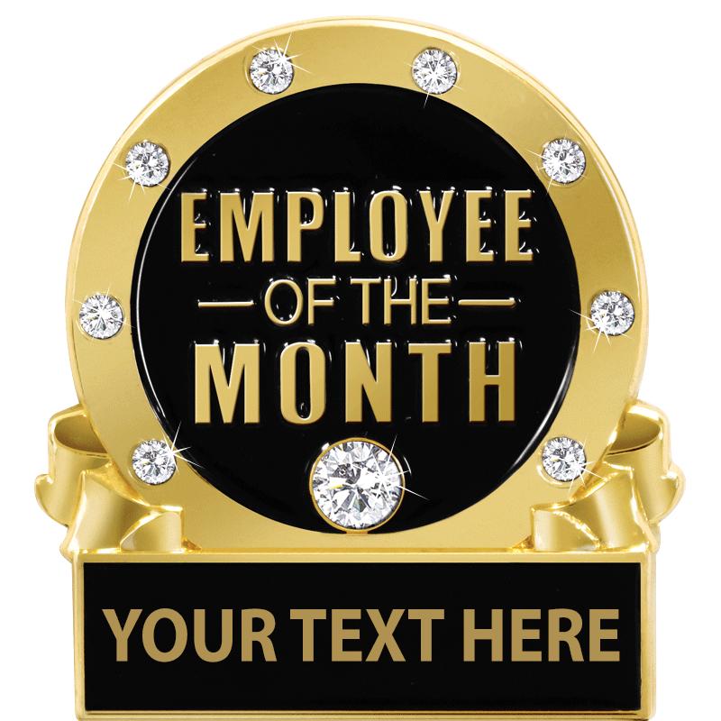 1.24"Wx1.3"H EOTM ENGRAVE PIN