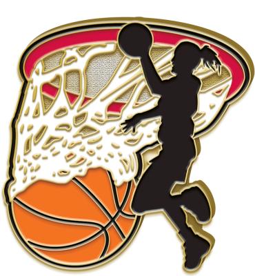 Basketball Female Pin