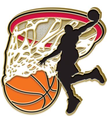 Basketball Male Pin