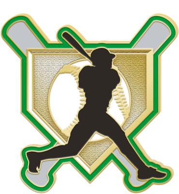 Baseball Homeplate Pin