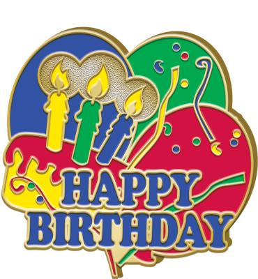 Happy Birthday Pin