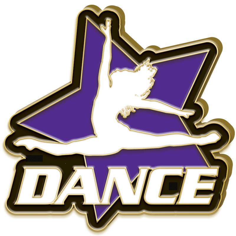 1.25"Wx1.25"H PIN-DANCE STAR