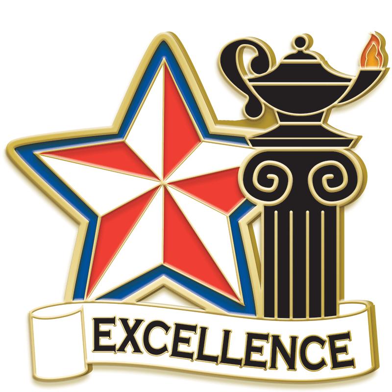 1.25"Wx1.25"H PIN-EXCELLENCE