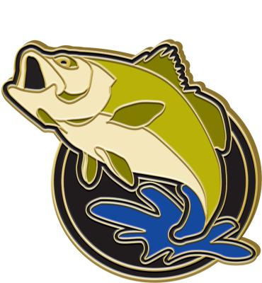 Bass Fish Pin