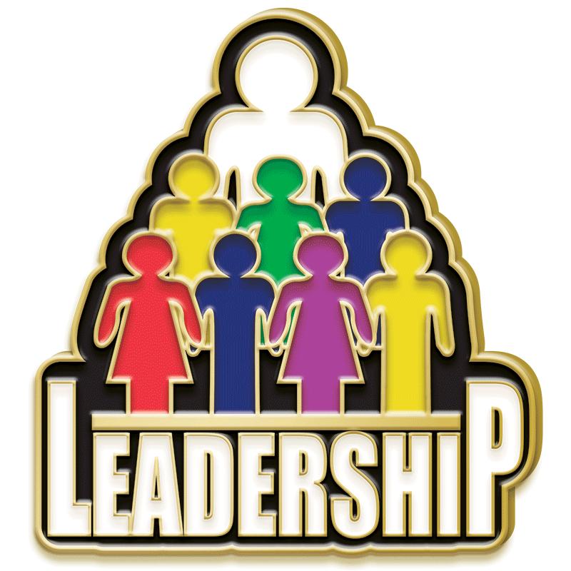 1.15"Wx1.25"H PIN-LEADERSHIP
