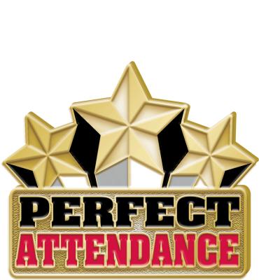 Perfect Attendance Star Pin