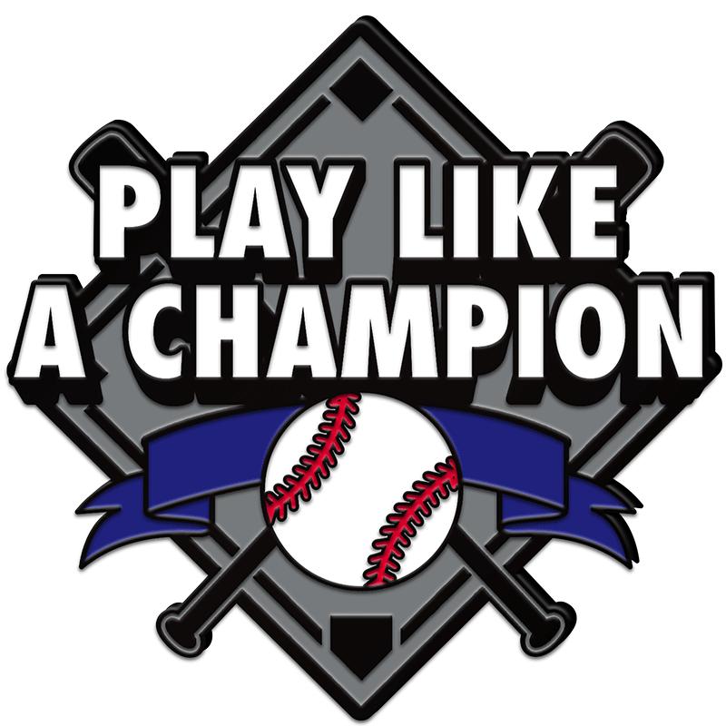 1.25"Wx1.25"H PIN-BB PLAY CHMP