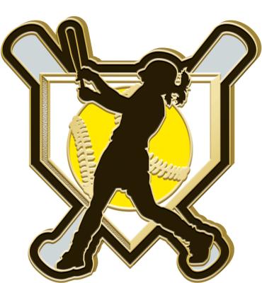 Softball Homeplate Pin