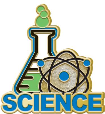Science Blue Pin