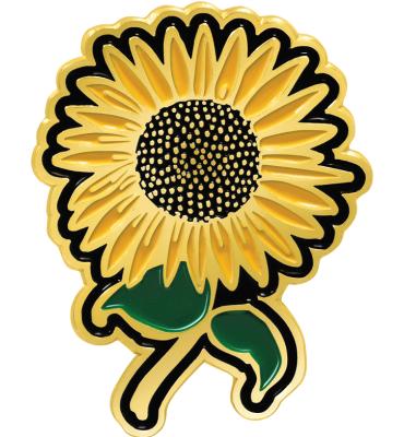 Enamel Sunflower Pin