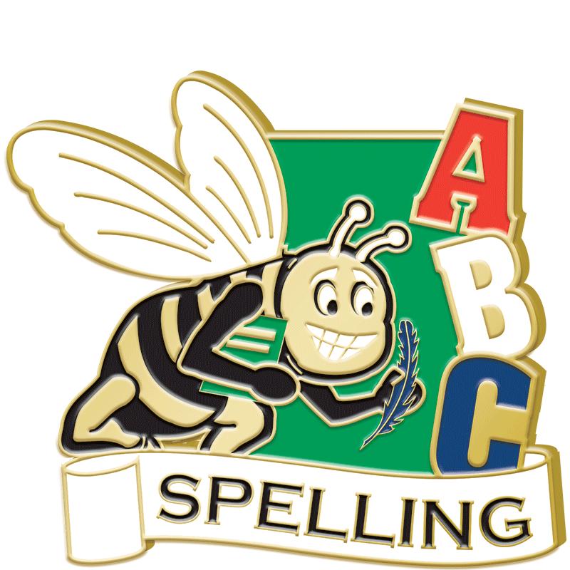 1.25"Wx1.25"H PIN-SPELLING