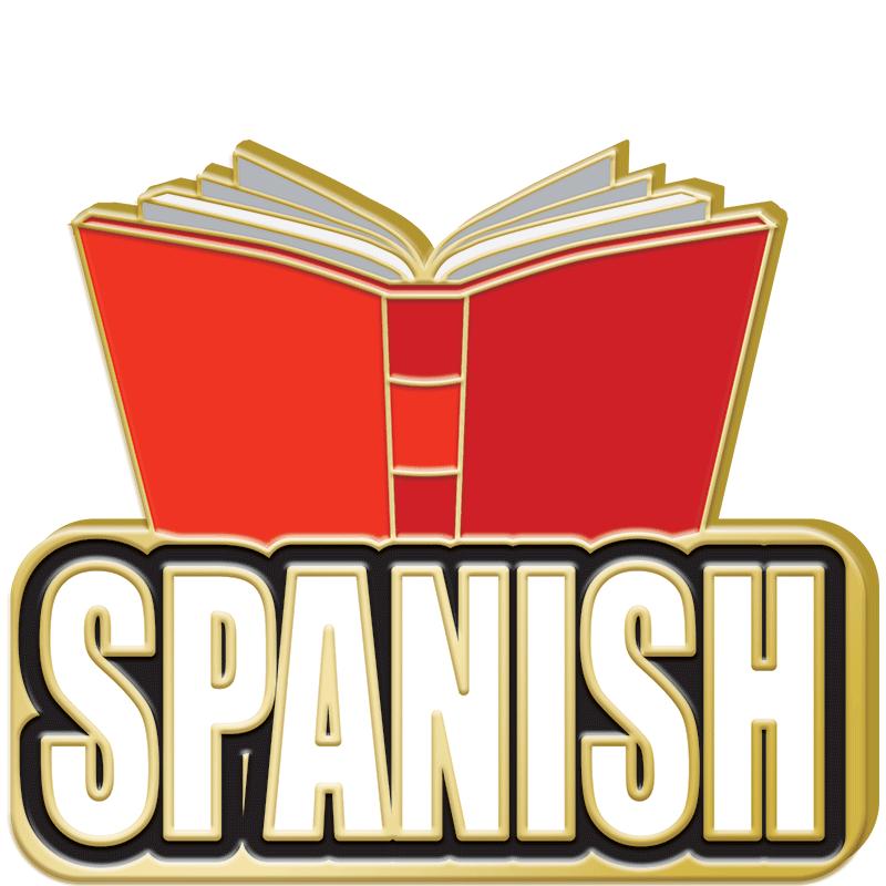 1.25"Wx1.25"H ENML PIN-SPANISH