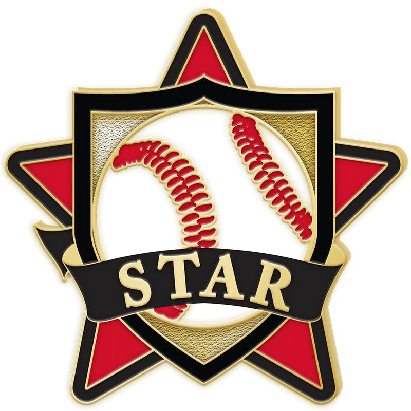 1.25"WX1.25"H PIN-BB STAR