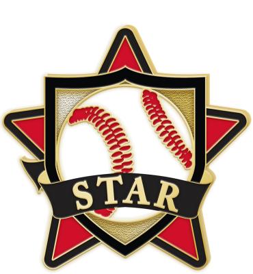 Baseball Star Pin
