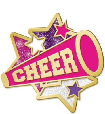 Glitter Cheer Star Pin