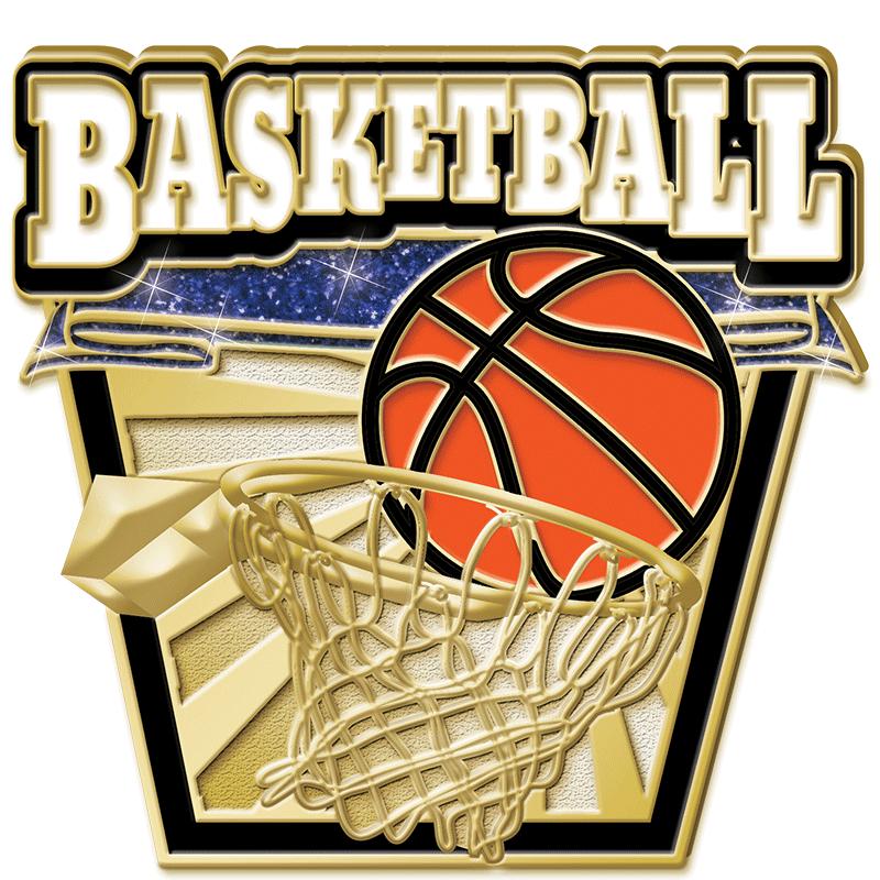 1"Wx1"H BASKETBL GLIT TURF PIN