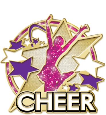 Turf Glitter Cheer Pin