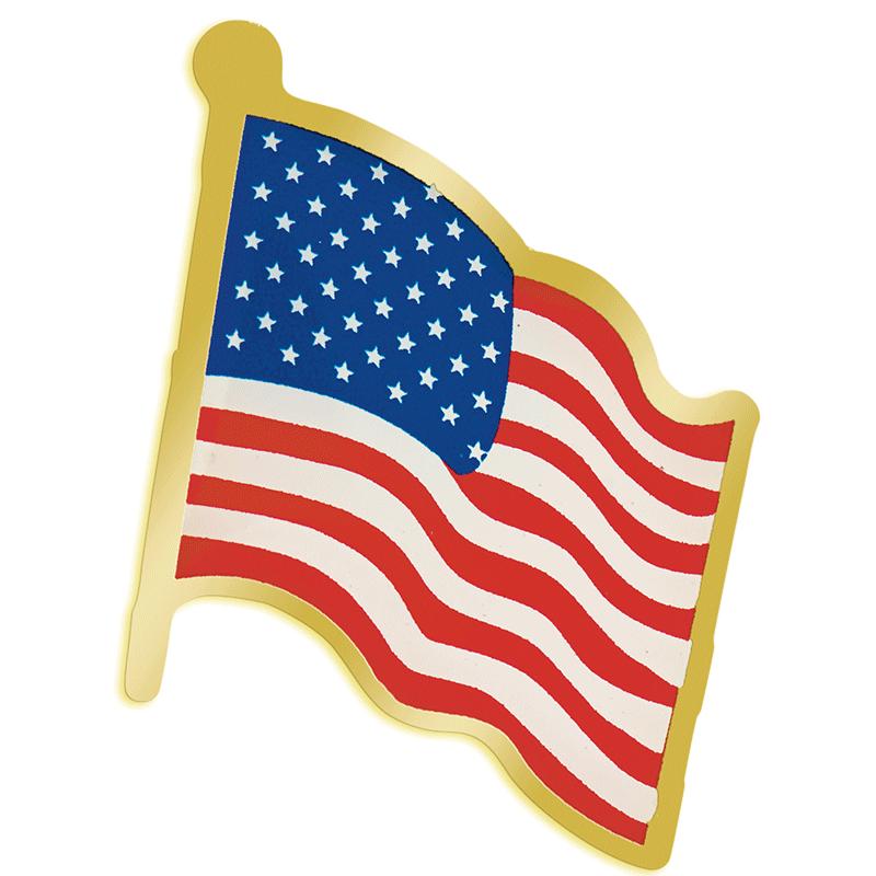 .75"Wx.31"H AMERICAN FLG PN GD