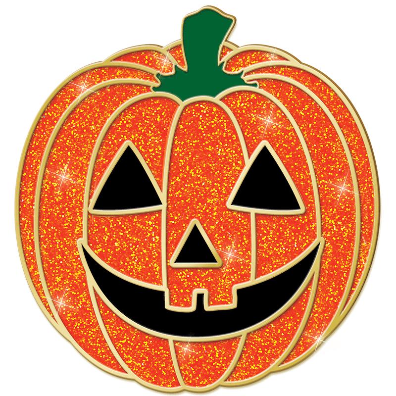 1"Wx1"H HOLIDAY PIN - PUMPKIN