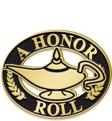 Lamp Of Learning A Honor Roll Pin