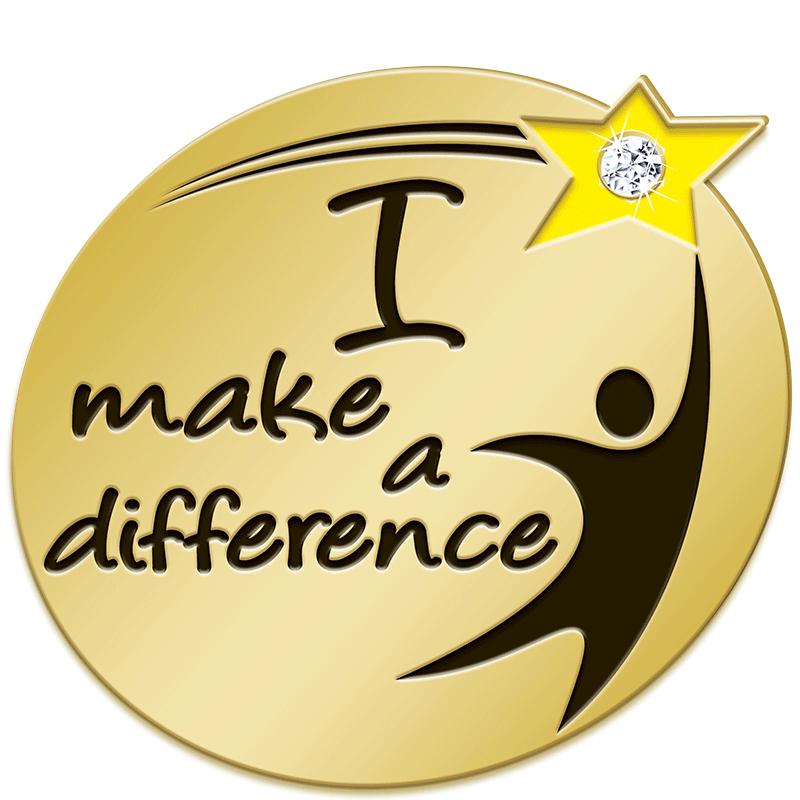 1"Wx1"H I MAKE DIFF PIN W/GEM