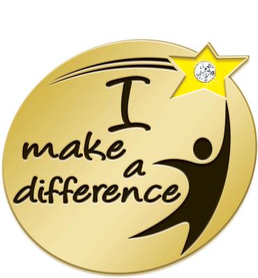 I Make A Difference Recognition Pin