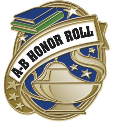 Kudos Scholastic A-B Honor Roll Pin