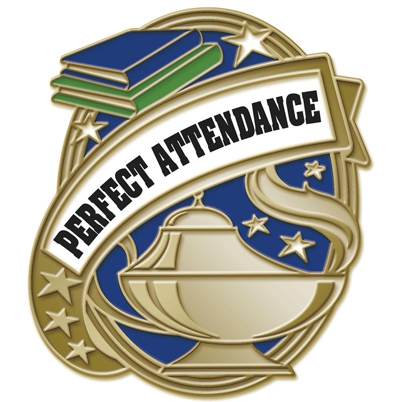 PERFECT ATTENDANCE KUDOS PIN