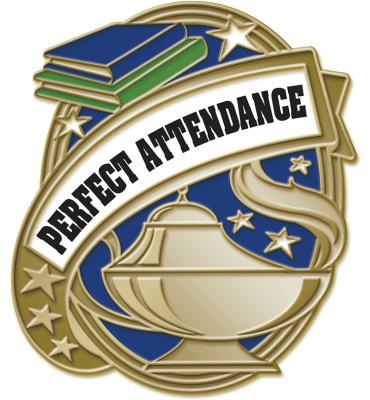 Kudos Scholastic Perfect Attendance Pin