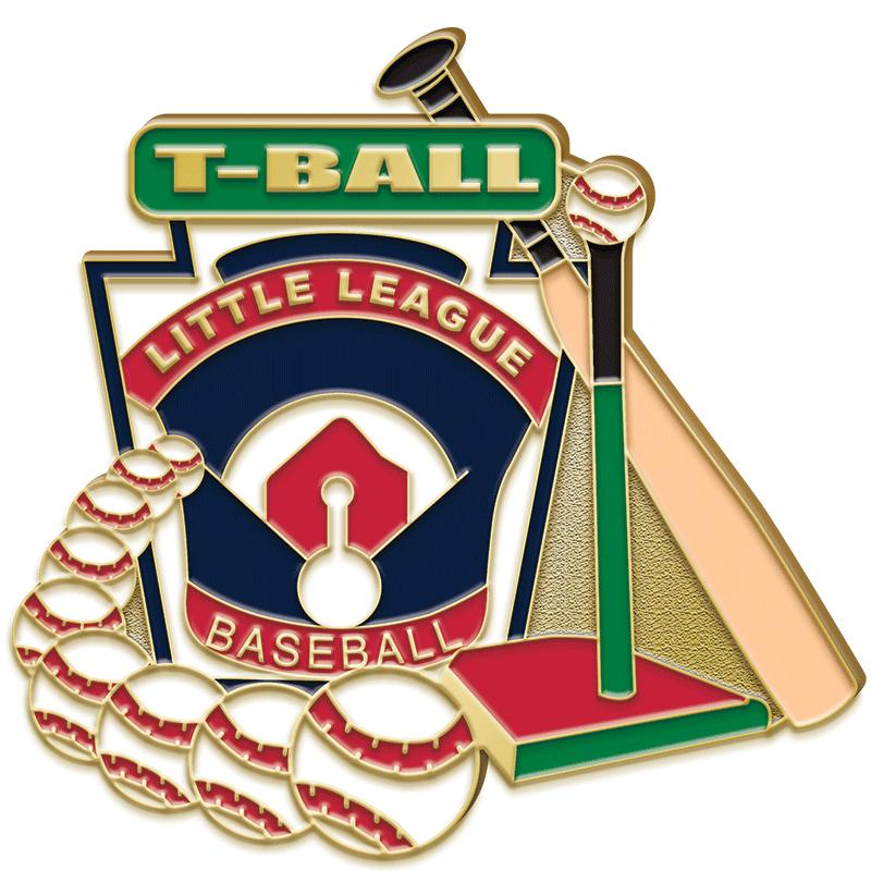 1.25"Wx1"H LIT LEAG PIN T-BALL