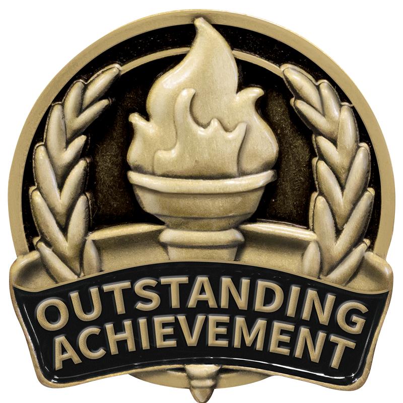 1"Wx1"H SCHL OUTSTNDNG ACHVMNT