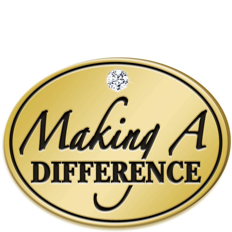 1"Wx.8"H MAKNG A DIFFERNCE PIN