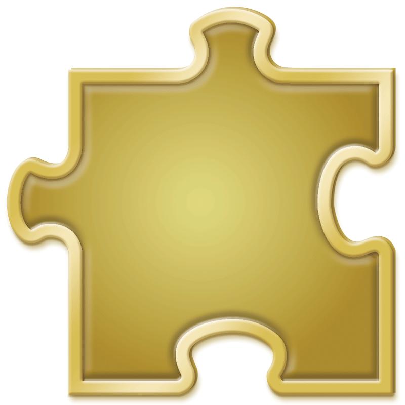 1"Wx1"H PIN - PUZZLE PIECE