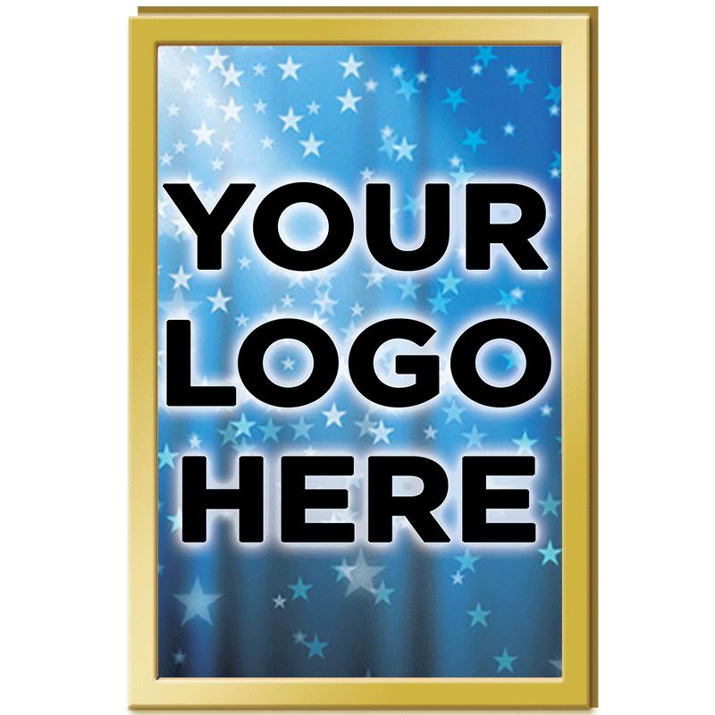 1"Wx1.5"H GLD RECTANGLE INS PN