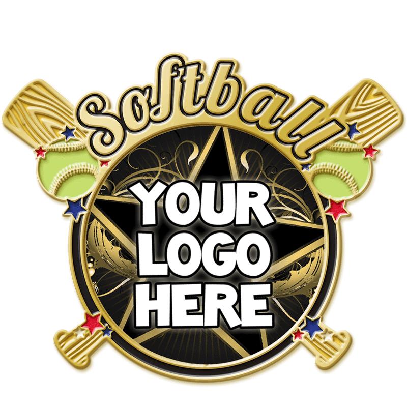 Softball Custom Pins Crown Awards