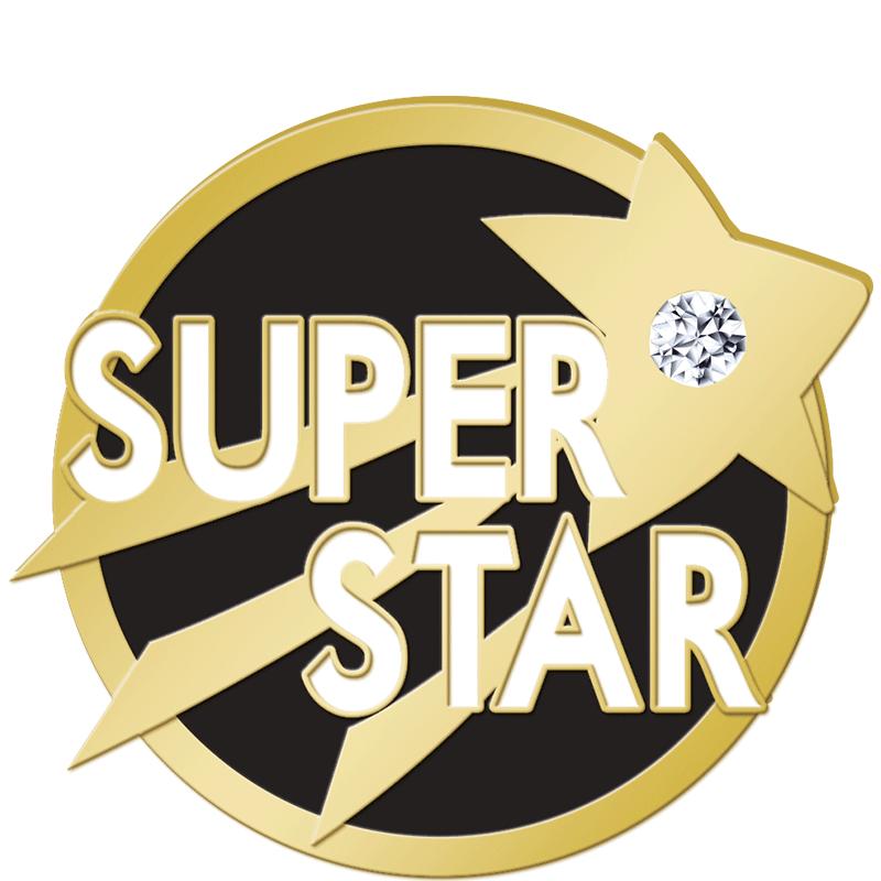 1"Wx7/8"H STAR/GEM SUPRSTR PIN