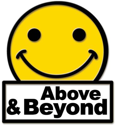 Above & Beyond Smile Face Pin