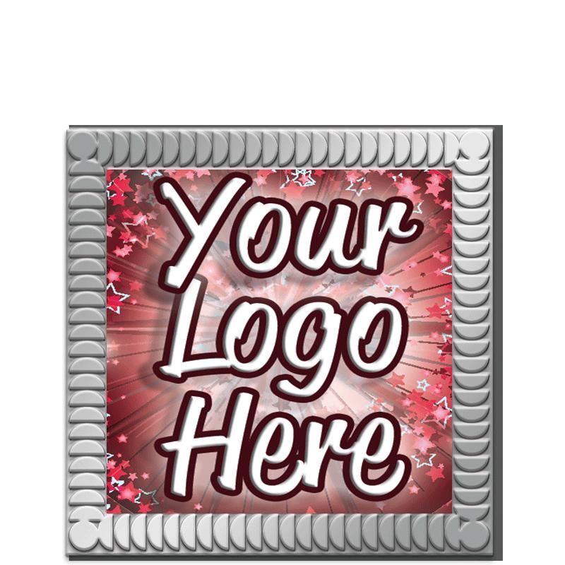 1"Wx1"H SQUARE INSRT SLVR PIN