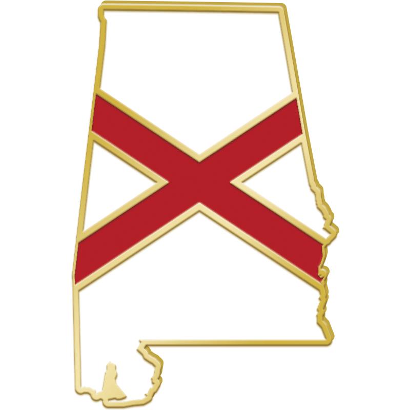 .83"Wx1.25"H ALABAMA ST FLG PN