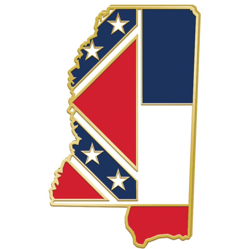 1"WX1.25"H MISSISSIPPI ST FLAG