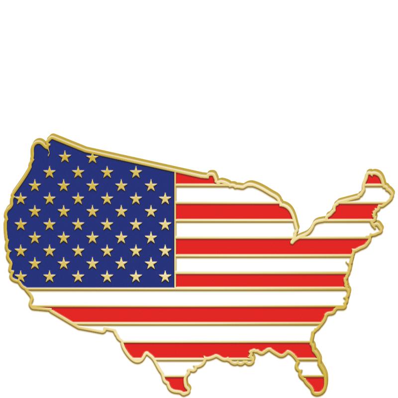 1.2"WX.8"H AMERICAN FLAG PIN